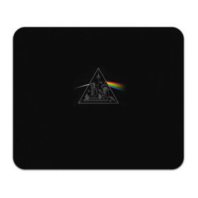 Коврик прямоугольный с принтом Pink Floyd Make Rainbow в Белгороде, натуральный каучук | размер 230 х 185 мм; запечатка лицевой стороны | Тематика изображения на принте: англия | басы | британия | гитара | группа | логотип | музыка | песни | пинк флойд | призма | радуга | рок | свет