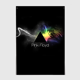 Постер с принтом Pink Floyd Logo в Белгороде, 100% бумага
 | бумага, плотность 150 мг. Матовая, но за счет высокого коэффициента гладкости имеет небольшой блеск и дает на свету блики, но в отличии от глянцевой бумаги не покрыта лаком | англия | басы | британия | гитара | группа | дым | космос | логотип | музыка | песни | пинк флойд | призма | радуга | рок | свет