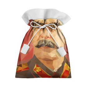 Подарочный 3D мешок с принтом Сталин в Белгороде, 100% полиэстер | Размер: 29*39 см | Тематика изображения на принте: ссср | сталин