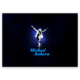 Поздравительная открытка с принтом Майкл Джексон в Белгороде, 100% бумага | плотность бумаги 280 г/м2, матовая, на обратной стороне линовка и место для марки
 | michael jackson | король