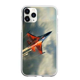 Чехол для iPhone 11 Pro матовый с принтом Красный F16 в Белгороде, Силикон |  | Тематика изображения на принте: самолет