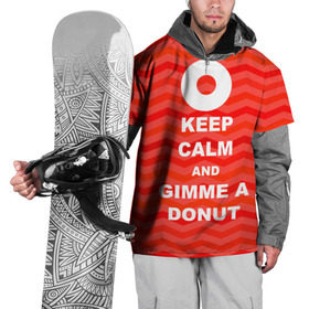 Накидка на куртку 3D с принтом Gimme a donut в Белгороде, 100% полиэстер |  | Тематика изображения на принте: keep calm | полосы | сериал | твин пикс | текстура | фильмы