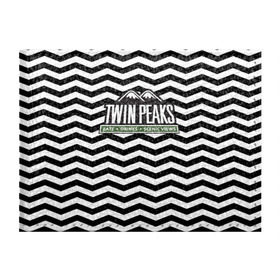 Обложка для студенческого билета с принтом TWIN PEAKS в Белгороде, натуральная кожа | Размер: 11*8 см; Печать на всей внешней стороне | Тематика изображения на принте: полосы | сериал | твин пикс | текстура | фильмы