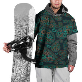 Накидка на куртку 3D с принтом Этнический узор в Белгороде, 100% полиэстер |  | cucumber | flower | gherkin | ornament | pattern | гжель | орнамент | текстура | турецкий огурец | узоры | цветок | цветочный | этнический узор
