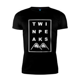 Мужская футболка премиум с принтом Twin Peaks в Белгороде, 92% хлопок, 8% лайкра | приталенный силуэт, круглый вырез ворота, длина до линии бедра, короткий рукав | арт | сериал | твин пикс | фильмы