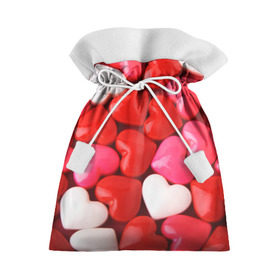 Подарочный 3D мешок с принтом Candy в Белгороде, 100% полиэстер | Размер: 29*39 см | heart | love | любовь | сердца