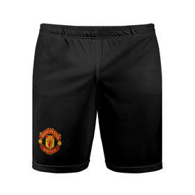 Мужские шорты 3D спортивные с принтом Манчестер Юнайтед в Белгороде,  |  | Тематика изображения на принте: manchester | united | мю | футбол