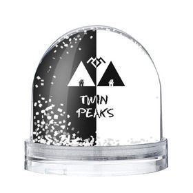 Водяной шар с принтом Twin Peaks в Белгороде, Пластик | Изображение внутри шара печатается на глянцевой фотобумаге с двух сторон | арт | сериал | твин пикс | фильмы | черно белые