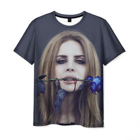 Мужская футболка 3D с принтом Lana Del Rey в Белгороде, 100% полиэфир | прямой крой, круглый вырез горловины, длина до линии бедер | lana del rey | лана дель рей