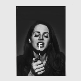 Постер с принтом Lana Del Rey в Белгороде, 100% бумага
 | бумага, плотность 150 мг. Матовая, но за счет высокого коэффициента гладкости имеет небольшой блеск и дает на свету блики, но в отличии от глянцевой бумаги не покрыта лаком | lana del rey | лана дель рей