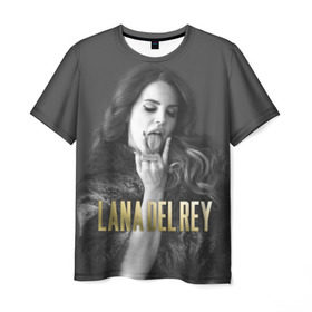 Мужская футболка 3D с принтом Lana Del Rey в Белгороде, 100% полиэфир | прямой крой, круглый вырез горловины, длина до линии бедер | lana del rey | лана дель рей