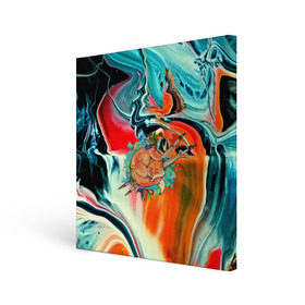 Холст квадратный с принтом Лиса художник в Белгороде, 100% ПВХ |  | 3d | abstract | abstraction | fox | spray | абстракция | животные | кисти | краски | лиса | лисица | текстуры | художник