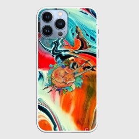 Чехол для iPhone 13 Pro Max с принтом Лиса художник в Белгороде,  |  | 3d | abstract | abstraction | fox | spray | абстракция | животные | кисти | краски | лиса | лисица | текстуры | художник