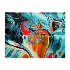 Обложка для студенческого билета с принтом Лиса художник в Белгороде, натуральная кожа | Размер: 11*8 см; Печать на всей внешней стороне | Тематика изображения на принте: 3d | abstract | abstraction | fox | spray | абстракция | животные | кисти | краски | лиса | лисица | текстуры | художник