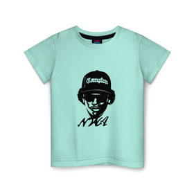 Детская футболка хлопок с принтом NWA в Белгороде, 100% хлопок | круглый вырез горловины, полуприлегающий силуэт, длина до линии бедер | compton | dr dre | eazy e | ice cube | nwa | rap hip hop | комптон | лос анджелес | рэп | хип хоп