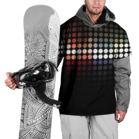 Накидка на куртку 3D с принтом Ночные огни в Белгороде, 100% полиэстер |  | Тематика изображения на принте: 