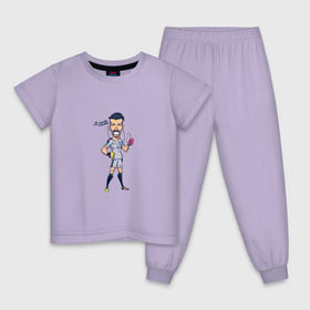 Детская пижама хлопок с принтом Буффон в Белгороде, 100% хлопок |  брюки и футболка прямого кроя, без карманов, на брюках мягкая резинка на поясе и по низу штанин
 | Тематика изображения на принте: buffon | football | juventus | италия | ювентус