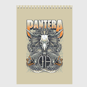 Скетчбук с принтом Pantera #81 в Белгороде, 100% бумага
 | 48 листов, плотность листов — 100 г/м2, плотность картонной обложки — 250 г/м2. Листы скреплены сверху удобной пружинной спиралью | Тематика изображения на принте: anselmo | darel | darell | darrel | darrell | dimebag | pantera | phil | ансельма | ансельмо | даймбег | даймбэг | дарел | дарелл | даррел | даррелл | даррэл | дарэл | дарэлл | пантера | фил