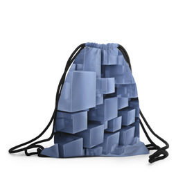 Рюкзак-мешок 3D с принтом Текстура в Белгороде, 100% полиэстер | плотность ткани — 200 г/м2, размер — 35 х 45 см; лямки — толстые шнурки, застежка на шнуровке, без карманов и подкладки | abstract | abstraction | block | tessera | абстракция | кубики | текстура
