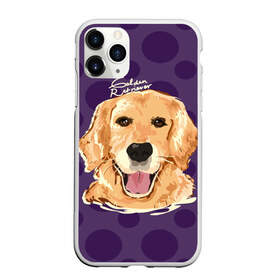 Чехол для iPhone 11 Pro матовый с принтом Золотистый ретривер в Белгороде, Силикон |  | animal | dog | golden retriever | pet | puppy | арт | голден ретривер | животные | пес | собаки