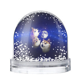 Снежный шар с принтом Космопес Хатико в Белгороде, Пластик | Изображение внутри шара печатается на глянцевой фотобумаге с двух сторон | акита ину | взгляд | голова | звезды | космос | лай | луна | мем | пасть | пес | собака | хатико