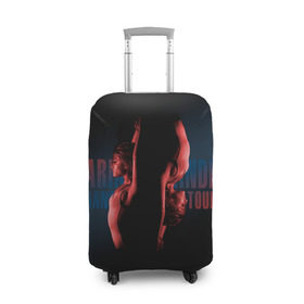 Чехол для чемодана 3D с принтом Ariana Grande в Белгороде, 86% полиэфир, 14% спандекс | двустороннее нанесение принта, прорези для ручек и колес | ariana grande