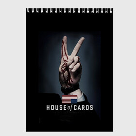 Скетчбук с принтом House of Cards в Белгороде, 100% бумага
 | 48 листов, плотность листов — 100 г/м2, плотность картонной обложки — 250 г/м2. Листы скреплены сверху удобной пружинной спиралью | house of cards | карточный домик | кевин спейси | сериалы