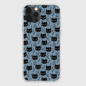 Чехол для iPhone 12 Pro Max с принтом Хипстер коты 2 в Белгороде, Силикон |  | cat | cat heads | felix | hipster | kitty | голова животного | голова кота | кот | котенок | котик | коты | кошка | милые котятки | с котами | треугольники | усатый полосатый | хипстер | черный кот
