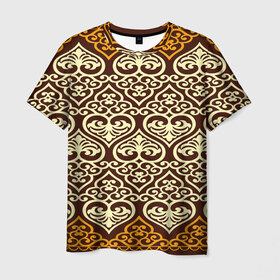 Мужская футболка 3D с принтом Турецкий узор в Белгороде, 100% полиэфир | прямой крой, круглый вырез горловины, длина до линии бедер | 3d | азия | индия | народы | слон | страны | текстуры | узор | этника | этно