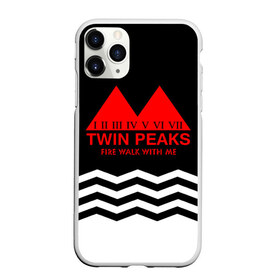 Чехол для iPhone 11 Pro матовый с принтом ТВИН ПИКС в Белгороде, Силикон |  | logo | twin peaks | арт | надпись | полосы | сериал | текстура | фильмы