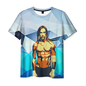 Мужская футболка 3D с принтом iggy pop в Белгороде, 100% полиэфир | прямой крой, круглый вырез горловины, длина до линии бедер | fatality | kismet | rock | rock and roll | игги поп