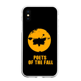 Чехол для iPhone XS Max матовый с принтом poets of the fall в Белгороде, Силикон | Область печати: задняя сторона чехла, без боковых панелей | Тематика изображения на принте: poets of the fall | rock | альтернатива | музыка | поэты | рок | фины