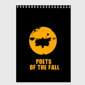 Скетчбук с принтом poets of the fall в Белгороде, 100% бумага
 | 48 листов, плотность листов — 100 г/м2, плотность картонной обложки — 250 г/м2. Листы скреплены сверху удобной пружинной спиралью | poets of the fall | rock | альтернатива | музыка | поэты | рок | фины