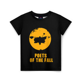 Детская футболка 3D с принтом poets of the fall в Белгороде, 100% гипоаллергенный полиэфир | прямой крой, круглый вырез горловины, длина до линии бедер, чуть спущенное плечо, ткань немного тянется | poets of the fall | rock | альтернатива | музыка | поэты | рок | фины