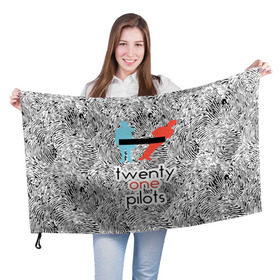 Флаг 3D с принтом TOP в Белгороде, 100% полиэстер | плотность ткани — 95 г/м2, размер — 67 х 109 см. Принт наносится с одной стороны | rock | t.o.p. | top | twenty one pilots | рок