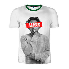 Мужская футболка 3D спортивная с принтом Lamar в Белгороде, 100% полиэстер с улучшенными характеристиками | приталенный силуэт, круглая горловина, широкие плечи, сужается к линии бедра | Тематика изображения на принте: kendrick lamar | кендрик ламар | рэп. | хип хоп