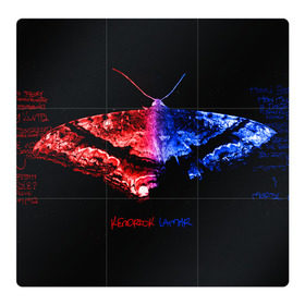 Магнитный плакат 3Х3 с принтом Butterfly в Белгороде, Полимерный материал с магнитным слоем | 9 деталей размером 9*9 см | kendrick lamar | кендрик ламар | рэп. | хип хоп