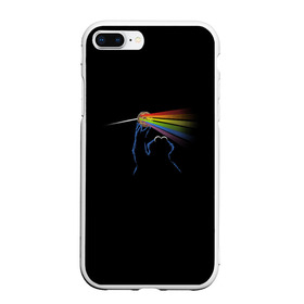 Чехол для iPhone 7Plus/8 Plus матовый с принтом Pink Floyd Cookie Monster в Белгороде, Силикон | Область печати: задняя сторона чехла, без боковых панелей | монстр | печеньки | улица сезам
