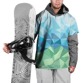 Накидка на куртку 3D с принтом URAL polygonal в Белгороде, 100% полиэстер |  | polygonal | yaaydesign | екатеринбург | поли | полигональный | россия | урал