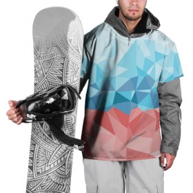 Накидка на куртку 3D с принтом RUSSIA YAAY в Белгороде, 100% полиэстер |  | yaaydesign |   polygonal | полигоны | россия