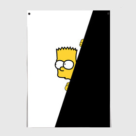 Постер с принтом Барт в Белгороде, 100% бумага
 | бумага, плотность 150 мг. Матовая, но за счет высокого коэффициента гладкости имеет небольшой блеск и дает на свету блики, но в отличии от глянцевой бумаги не покрыта лаком | барт | гомер | симпсоны