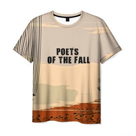 Мужская футболка 3D с принтом poets of the fall в Белгороде, 100% полиэфир | прямой крой, круглый вырез горловины, длина до линии бедер | poets of the fall | rock | альтернатива | музыка | поэты | рок | фины