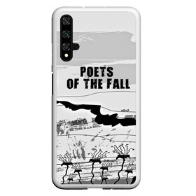 Чехол для Honor 20 с принтом Poets of the fall в Белгороде, Силикон | Область печати: задняя сторона чехла, без боковых панелей | Тематика изображения на принте: poets of the fall | rock | альтернатива | музыка | поэты | рок | фины