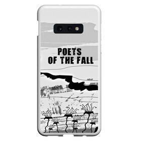 Чехол для Samsung S10E с принтом Poets of the fall в Белгороде, Силикон | Область печати: задняя сторона чехла, без боковых панелей | Тематика изображения на принте: poets of the fall | rock | альтернатива | музыка | поэты | рок | фины