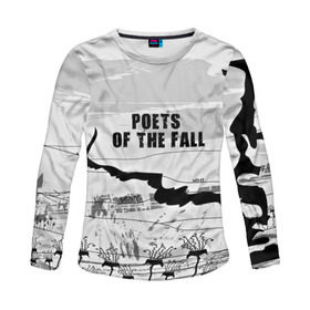 Женский лонгслив 3D с принтом Poets of the fall в Белгороде, 100% полиэстер | длинные рукава, круглый вырез горловины, полуприлегающий силуэт | poets of the fall | rock | альтернатива | музыка | поэты | рок | фины