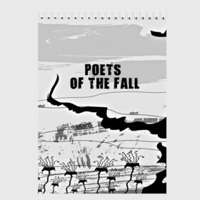 Скетчбук с принтом Poets of the fall в Белгороде, 100% бумага
 | 48 листов, плотность листов — 100 г/м2, плотность картонной обложки — 250 г/м2. Листы скреплены сверху удобной пружинной спиралью | poets of the fall | rock | альтернатива | музыка | поэты | рок | фины