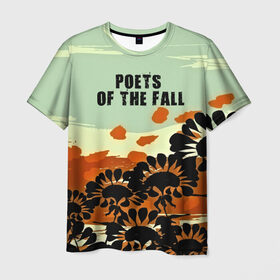 Мужская футболка 3D с принтом Poets of the fall в Белгороде, 100% полиэфир | прямой крой, круглый вырез горловины, длина до линии бедер | rock | альтернатива | музыка | поэты