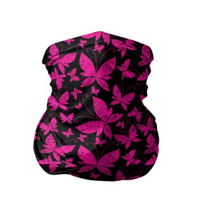 Бандана-труба 3D с принтом Розовые бабочки в Белгороде, 100% полиэстер, ткань с особыми свойствами — Activecool | плотность 150‒180 г/м2; хорошо тянется, но сохраняет форму | butterflies | pink | бабочки | красота | крылья | нежность | орнамент | розовый | узор