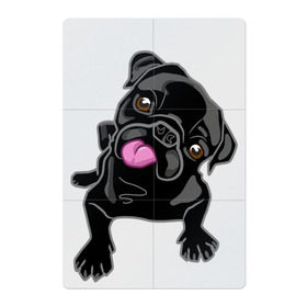 Магнитный плакат 2Х3 с принтом Забавный мопсик в Белгороде, Полимерный материал с магнитным слоем | 6 деталей размером 9*9 см | Тематика изображения на принте: animal | dog | pet | pug | puppy | арт | животные | милые | мопс | пес | собаки | французский бульдог