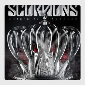 Магнитный плакат 3Х3 с принтом Scorpions в Белгороде, Полимерный материал с магнитным слоем | 9 деталей размером 9*9 см | Тематика изображения на принте: 